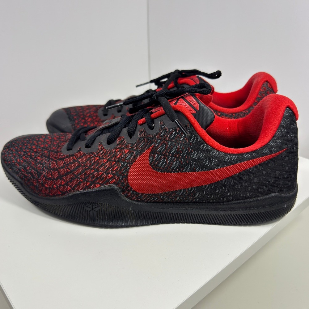 Nike Kobe Mamba Instinct Mens Size 12 Black Red Bred Low Top Basketball Shoes